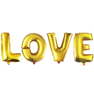 Шар Мини-фигура надпись "LOVE" (в упаковке)