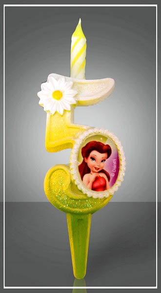 Свеча тортовая цифра "Фея" 5 / Disney
