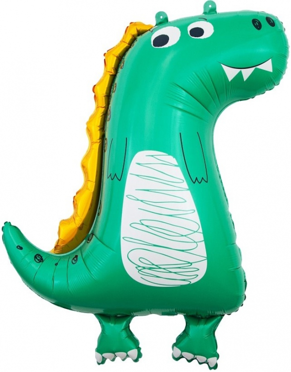 Шар Фигура Динозаврик, Зеленый (в упаковке)