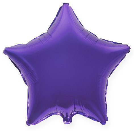 Шар Звезда, Фиолетовый / Violet (в упаковке)