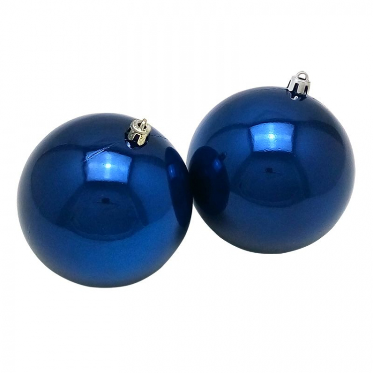 Новогодние шары Темно-синие (перламутровые)